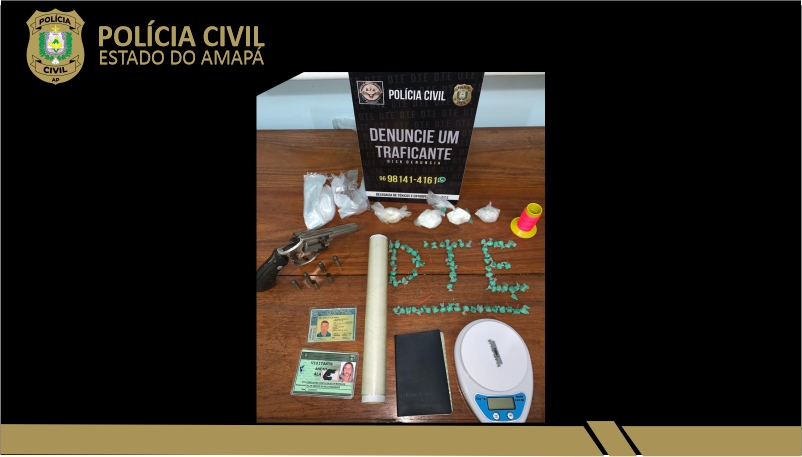 POLÍCIA CIVIL PRENDE CASAL POR TRÁFICO DE DROGAS NA ZONA NORTE DE MACAPÁ
